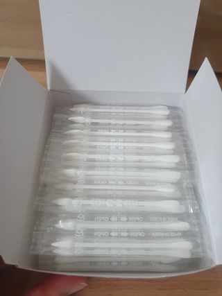 마미앤유 개별 듀얼면봉 — 5점을 준 리뷰어가 2022년 2월 올린 사용 사진