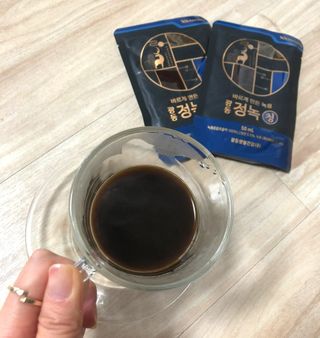 광동생활건강 [광동] 바르게 만든 녹용, 광동정녹청 — 5점을 준 리뷰어가 2021년 11월 올린 사용 사진