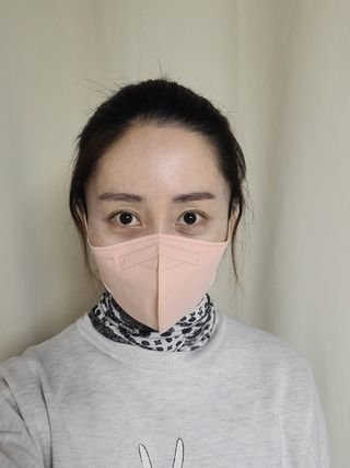 애니가드 셋업메베마스크 (대형 4컬러 + 중형 4컬러) — 4점을 준 리뷰어가 2022년 4월 올린 사용 사진