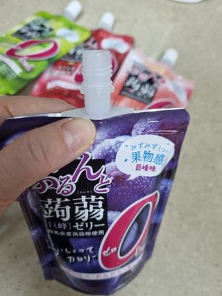 ORIHIRO 오리히로 곤약젤리 제로칼로리 130g 4종 4팩(맛별로 1팩씩) — 4점을 준 리뷰어가 2023년 1월 올린 사용 사진