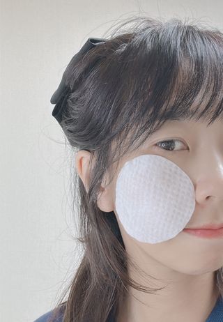 웰더마 프리미엄 콜라겐 하이드로 토너 패드 60매/1개 — 5점을 준 리뷰어가 2025년 7월 올린 사용 사진