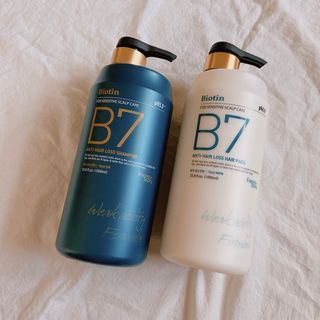 [포레스트스토리] B7 안티 헤어로스 샴푸1,000ml + 헤어팩 1,000ml — 5점을 준 리뷰어가 2021년 3월 올린 사용 사진