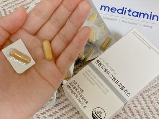 메디타민 원헌드레드 그린프로폴리스 — 4.5점을 준 리뷰어가 2021년 9월 올린 사용 사진