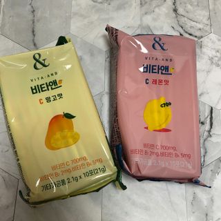 비타앤C 레몬맛, 망고맛 — 5점을 준 리뷰어가 2021년 4월 올린 사용 사진