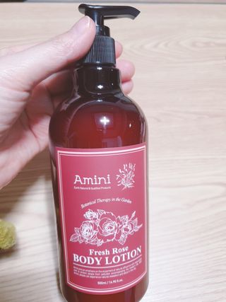 아미니 플라워테라피 바디로션  500ml 시리즈 — 5점을 준 리뷰어가 2021년 1월 올린 사용 사진