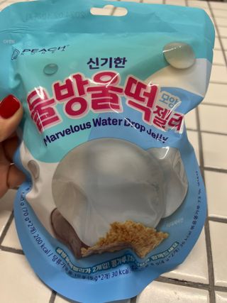 (주) 피치코리아 신기한 물방울떡 젤리 x2개입 — 5점을 준 리뷰어가 2023년 5월 올린 사용 사진