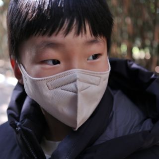 애니가드키즈 새부리형  소형L 5컬러 각 10매입 [크리미베이지, 코튼핑크, 블루레이크, 페일로즈, 민트그린] — 5점을 준 리뷰어가 2022년 2월 올린 사용 사진