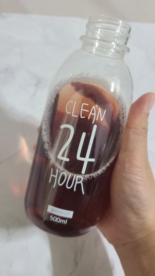 클린24시간 1BOX(5포) + 전용보틀(500ml) — 5점을 준 리뷰어가 2022년 10월 올린 사용 사진
