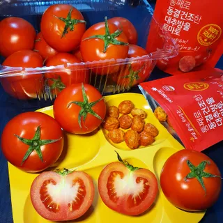 레드닥터 완숙토마토 + 통째로 동결건조한 대추방울토마토 — 5점을 준 리뷰어가 2022년 11월 올린 사용 사진