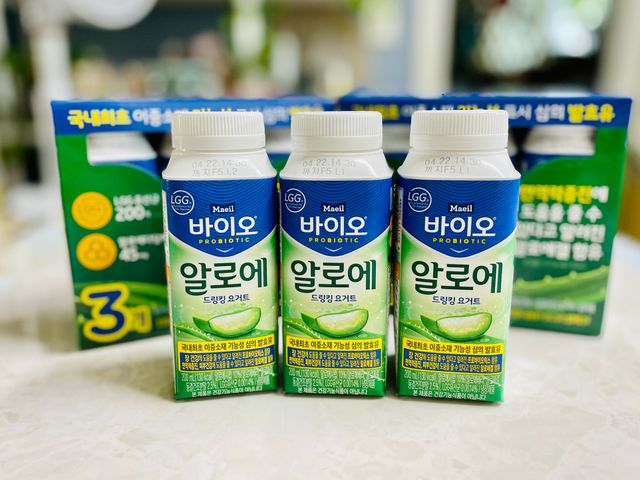 LIVE 매일바이오 알로에 드링킹 요거트 리뷰 사진