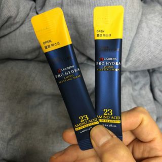 리더스코스메틱 리더스 프로 하이드라 아미노 슬리핑 마스크 — 5점을 준 리뷰어가 2021년 1월 올린 사용 사진
