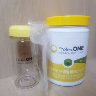 프로티원 단백질쉐이크 녹차맛 2주분 1통+보틀 — 5점을 준 리뷰어가 2021년 5월 올린 사용 사진