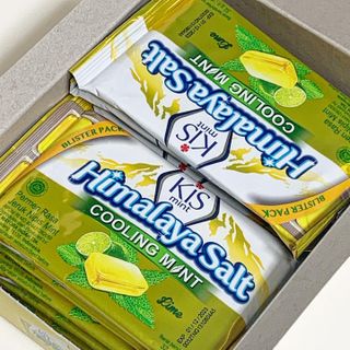 마요라 히말라야 솔트 캔디 2종-페퍼민트 맛, 라임민트 맛 — 5점을 준 리뷰어가 2023년 1월 올린 사용 사진