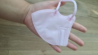 애니가드키즈 라이트 소형 5컬러 각 10매입 [크리미베이지, 코튼핑크, 블루레이크, 페일로즈, 민트그린] — 5점을 준 리뷰어가 2022년 6월 올린 사용 사진