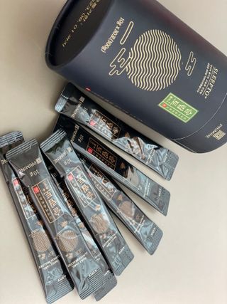 프리마인 자체 기업부설 연구소에서 찾아낸 건강한 수면의 비밀.  슬립토 플러스 30포 — 4.5점을 준 리뷰어가 2021년 9월 올린 사용 사진
