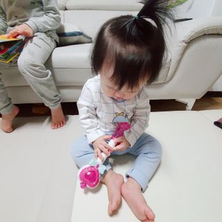 유비맘 궁디팡팡 내의/내복 상하세트 — 5점을 준 리뷰어가 2021년 2월 올린 사용 사진