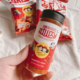 [서울시스터즈] 김치시즈닝 국내 최초 뿌려먹는 김치파우더 100g 1개+ 신제품 김치스낵 90g 2개 — 4점을 준 리뷰어가 2021년 8월 올린 사용 사진