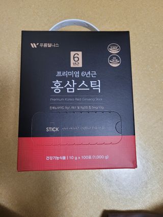 [푸름웰니스] 프리미엄 6년근 홍삼스틱 3mg x 100포 — 5점을 준 리뷰어가 2022년 4월 올린 사용 사진