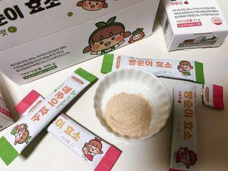 아이비웰니스 빵순이 식탁 위의 필수템! 빵순이 효소 키위맛 100포 + 석류맛 14포 (총 114포) — 5점을 준 리뷰어가 2022년 12월 올린 사용 사진