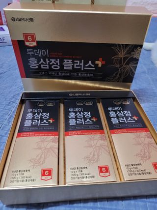 서울약사신협_투데이홍삼정플러스스틱_10g x 30포 — 5점을 준 리뷰어가 2021년 1월 올린 사용 사진