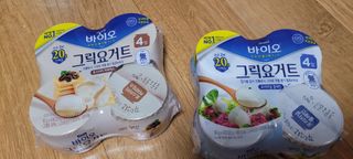 매일바이오 그릭요거트 오리지널 플레인 4개, 로스터리 커피믹스 4개 — 5점을 준 리뷰어가 2021년 12월 올린 사용 사진