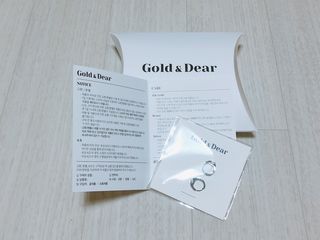 [골드앤디어] 14K 사선 큐빅 원터치 귀걸이_3color — 5점을 준 리뷰어가 2021년 7월 올린 사용 사진