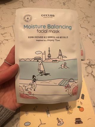 세뚜아(Cettua) [세뚜아] 모이스처 밸런싱 페이셜 마스크 Cettua Moisture Balancing Facial Mask 5매 — 4점을 준 리뷰어가 2024년 4월 올린 사용 사진