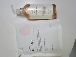 심플리오리빙 어니스트 주방세제 본품 500ml + 리필 900ml (코코넛향) — 5점을 준 리뷰어가 2022년 6월 올린 사용 사진