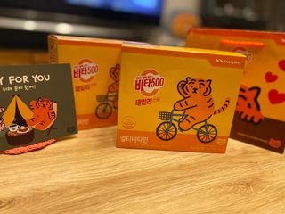광동제약 [광동] 비타500데일리스틱 70포X2개 + 뚱랑이엽서 + 쇼핑백 증정 — 5점을 준 리뷰어가 2022년 11월 올린 사용 사진