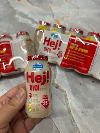 [구매평]▪︎ 덴마크 하이(Hej!) 브랜드 패키지(요구르트, 그릭요거트)only 로켓프레쉬 — 5점을 준 리뷰어가 2025년 5월 올린 사용 사진