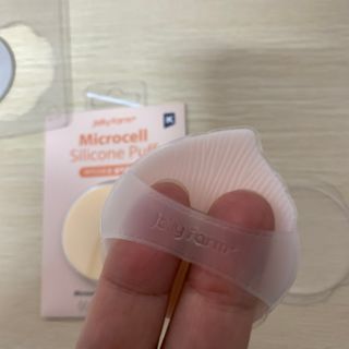 젤리팜 마이크로셀 실리콘퍼프 피치,오렌지 — 5점을 준 리뷰어가 2021년 11월 올린 사용 사진