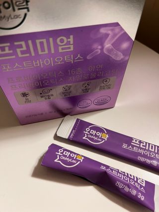 [유산균] 오마이락 프리미엄 포스트바이오틱스 30P — 5점을 준 리뷰어가 2022년 12월 올린 사용 사진