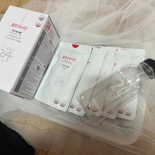 클린24시간 1BOX(5포) + 전용보틀(500ml) — 4.5점을 준 리뷰어가 2022년 8월 올린 사용 사진