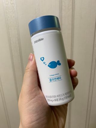 파파비오랩 승무원 콜라겐 콜라겐바다 — 4점을 준 리뷰어가 2020년 12월 올린 사용 사진