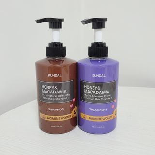 쿤달 [KUNDAL 공식] 프리미엄 헤어 케어 스페셜 세트 샴푸 500ml &amp; 트리트먼트 500ml — 5점을 준 리뷰어가 2021년 3월 올린 사용 사진