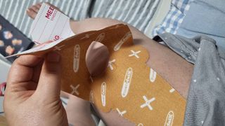 파워풀엑스 메디핑 라이트팩 다이아몬드 타입_8개입(베이지) — 5점을 준 리뷰어가 2025년 1월 올린 사용 사진