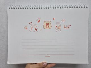 리훈 2023년 곰부 체크리스트 위클리 다이어리 — 5점을 준 리뷰어가 2022년 11월 올린 사용 사진