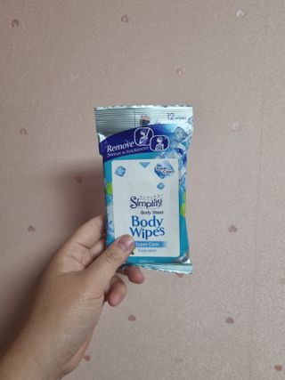[심플리티] 한 장으로 향기롭게, 산뜻하게 바디시트 2종 + 랜덤향1개 총 3팩구성 — 5점을 준 리뷰어가 2021년 5월 올린 사용 사진