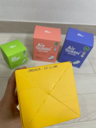 에어퀸 뉴브레스 유기농 생리대 4종 (팬티라이너 20P + 중형 10P + 대형 10P + 오버나이트 8P)_체험단 — 5점을 준 리뷰어가 2024년 5월 올린 사용 사진