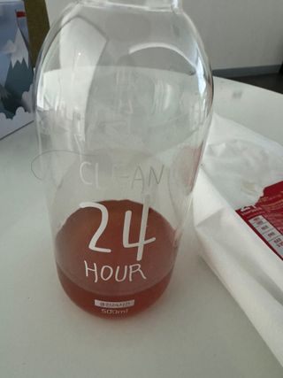 클린24시간 레드박스 1BOX(5포) + 전용보틀(500ml) — 5점을 준 리뷰어가 2024년 1월 올린 사용 사진
