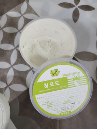 [브레이브퀸] 수제 그릭 요거트 3종세트 플레인 블루베리 청포도 — 5점을 준 리뷰어가 2021년 12월 올린 사용 사진