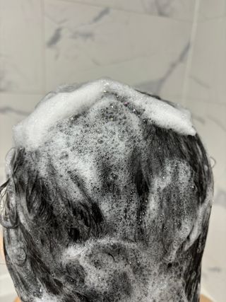 닥터시드 티트리 앤 라임 비건 지성케어 쿨 탈모 샴푸 (1000ml) — 5점을 준 리뷰어가 2024년 4월 올린 사용 사진