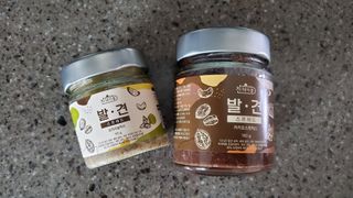 진테이블 발.견 스프레드  오리지널믹스 90g + 카카오스윗믹스 90g 2종 세트 — 5점을 준 리뷰어가 2022년 8월 올린 사용 사진