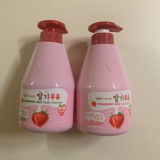 [과일나라] 피부가 마시는 딸기우유 바디클렌저&바디로션 — 5점을 준 리뷰어가 2022년 9월 올린 사용 사진