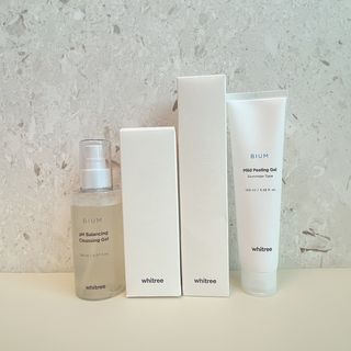 화이트리 비움 약산성 클렌징젤 ,마일드 필링젤 세트 — 3.5점을 준 리뷰어가 2021년 2월 올린 사용 사진