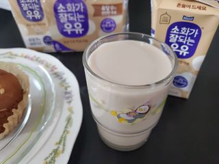 소화가 잘되는 우유 국산 5곡 미숫가루 — 4점을 준 리뷰어가 2021년 9월 올린 사용 사진