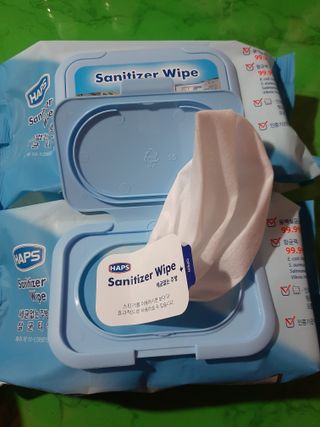 햅스 세균없는 주방 대형 2팩, HAPS sanitizer wipe — 5점을 준 리뷰어가 2022년 1월 올린 사용 사진