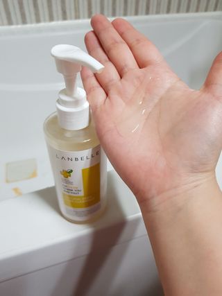 랑벨 내츄럴 딥 포어 클렌저 210ml (저자극 약산성 천연 클렌징 젤) — 3점을 준 리뷰어가 2022년 3월 올린 사용 사진