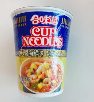 NISSIN 닛신 컵누들  4종 - 씨푸드오리지날, 씨푸드 스파이시, 씨푸드 커리, 씨푸드 XO소스 — 3.5점을 준 리뷰어가 2022년 5월 올린 사용 사진