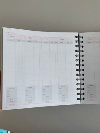 리훈 오늘쓰임 가계부 1년용 — 5점을 준 리뷰어가 2021년 5월 올린 사용 사진